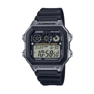 Casio: AE1300WH-8A Casio Watch Silver/ Black