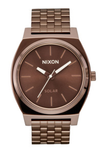 Nixon: Nixon Time Teller Solar Chocolate / Cappuccino