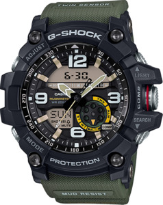 Gshock Mudmaster: GG1000-1A3 G-Shock MUDMASTER Twin Sensor