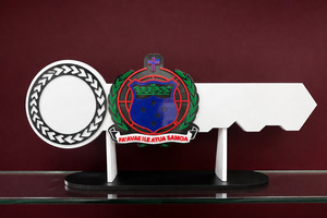 Samoan Shield Birthday Key Custom Made with Photo Frame
