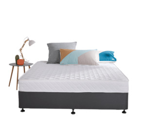 Bedroom: Double Bed Base W/ Mattress