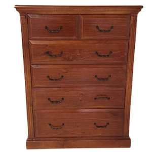 Bedroom: Marina 6 Drawer Tallboy