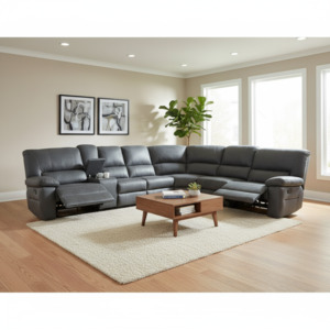 Robert Large Corner Recliner Suite - Jet