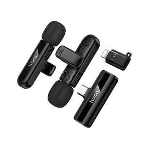 Dual Wireless Digital Microphone w/ USB-C Connector + Lightning Adaptor, DSP Noi&hellip;