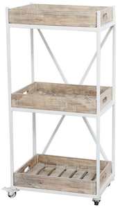 Kitchen Trolley-White