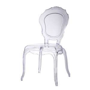 Dining: Clear Louis Dining Chair Indoor/Outdoor