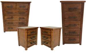 Tallboy: Woodgate Bedroom Set of 4 Pcs