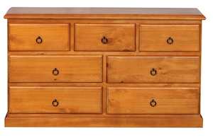 Dressing Table Lowboy: Susan Lowboy 7 Drawer