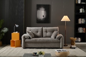 Sofabed: Rome 2 Seater Roll Out Sofa bed - Silver