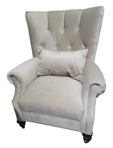 Armchair Occasional Chair: Villa Tufted Back Armchair