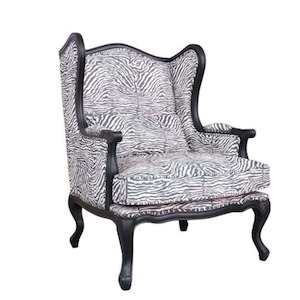 Armchair Occasional Chair: Occasional Chair-Zebra Design