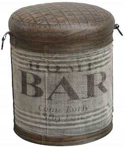 Leather Ottoman/Stool