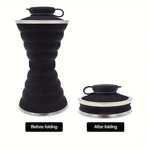 Home Garden: Collapsible Water Bottle - Black