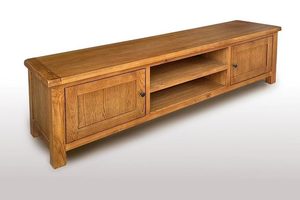 Tv Unit: Oak Entertainment Unit - 1800mm