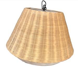 Lighting: Rattan Hanging Light S/3