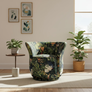 Patchwork Sofa Chairs: Patchwork Tub Swivel Chair