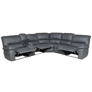 Sofas Lounge Suites: Robert Large Corner Recliner Suite - Jet