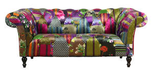 Sofas Lounge Suites: Patchwork 2 Seater Sofa