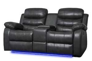 Gavin Manual Recliner 2 Seater Sofa with Console