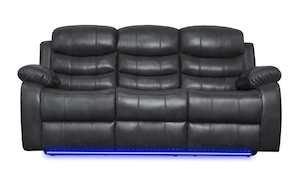 Gavin Manual Recliner 3 Seater Sofa with Console