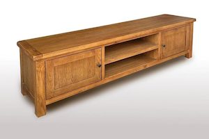 Tv Unit: Oak Entertainment Unit - 1800mm