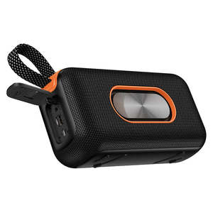 20W Bluetooth Speaker w/ LED Light, IPX4 Waterproofing, 3000mAh Battery, FM
