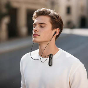 Health Beauty Face Care Masks: Magnetic Lapel Bluetooth Earphone with 12 Hours