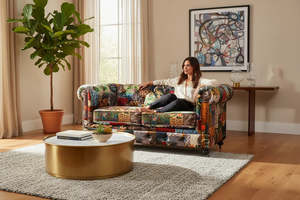 Chesterfield Patchwork 2 Seater Sofa