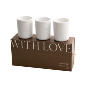 Ginger Me: GINGER&ME Mini Candle Trio 350g