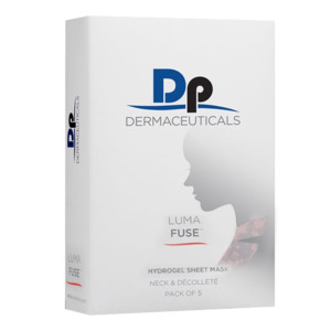 Dp Dermaceuticals Lumafuse Hydrogel Sheet Mask Neck & Décolleté 5pk
