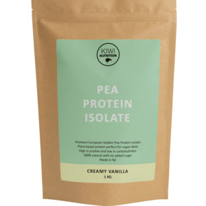 Kiwi Nutrition: Pea Protein Powder - Vanilla 1kg