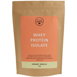Kiwi Nutrition: Whey Protein Isolate - Vanilla 1kg