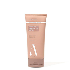 Azure Tan: NOURISH & GLOW GRADUAL TAN LOTION - MEDIUM/DARK