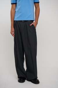 Mens Pants: Josh Baggy Pant Dark Grey