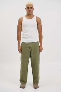 Mens Pants: Cotton Drill Pant Army