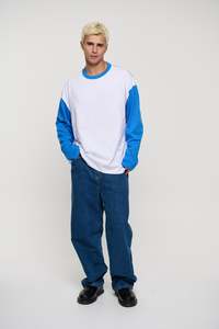 Raglan Long Sleeve Blue