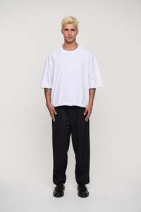 Raw 200G Cotton Box Tee White