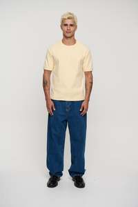 Charlie Ringer Tee Plain Cream