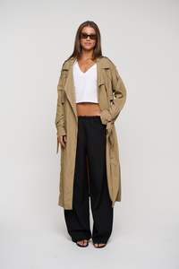 Manhattan Trench Olive