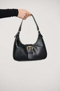 Womens Bags And Shoes: Millie Scoop Shoulder Bag Black/Gold