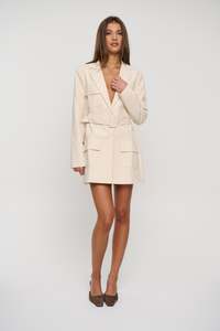 Steinway Mini Dress Beige