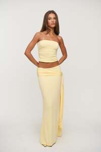 Winslet Maxi Skirt Lemon