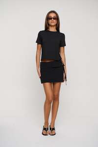 Womens Skirts: Zali Mini Skirt Black