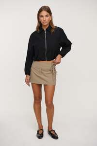 Womens Skirts: Zali Mini Skirt Khaki