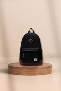 Mens Bags: Herschel Heritage Backpack Black/Tan