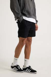 Mens Shorts: NTH Felix Linen Short Black
