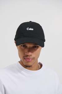 Mens Headwear: Coke Micro Ball Park Black