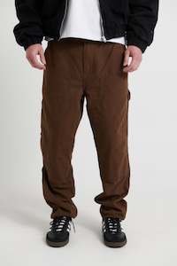 Loose Fit Panel Pant Choc - FINAL SALE