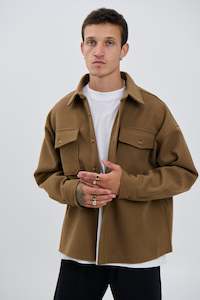 Heavyweight Box Overshirt Choc