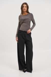 Womens Bodysuits: Edie Bodysuit Smoke